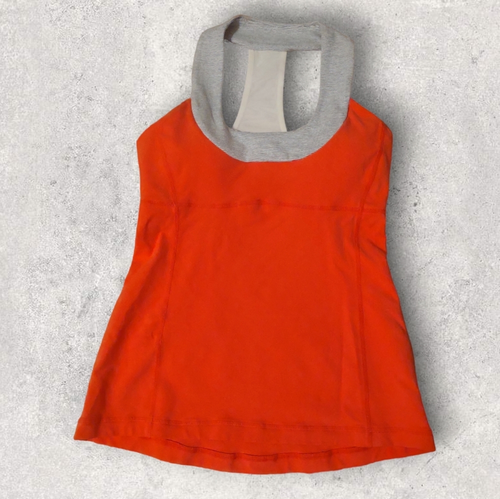 Lululemon coral scoop neck, size 6